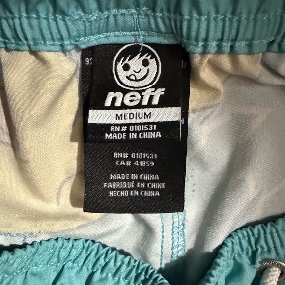 EUC NEFF Men's Blue 7" Swim Trunks- Rubber Ducks! *Smoke Free Home - Picture 5 of 7